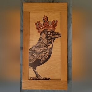 Bird Art On Wood Support